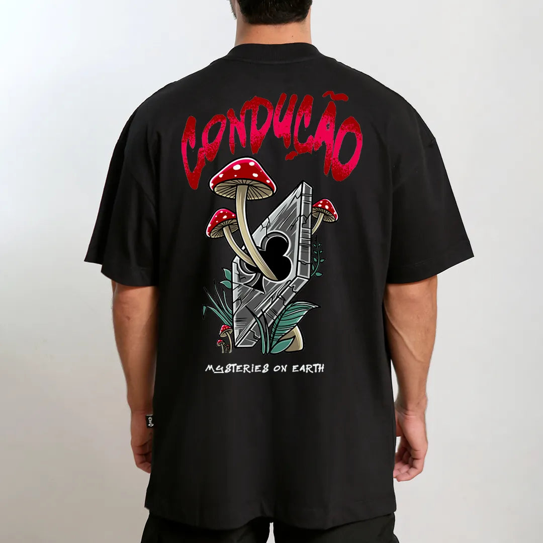 CAMISETA OFF MANGA CURTA CONDUÇÃO MYSTERIES ON EARTH