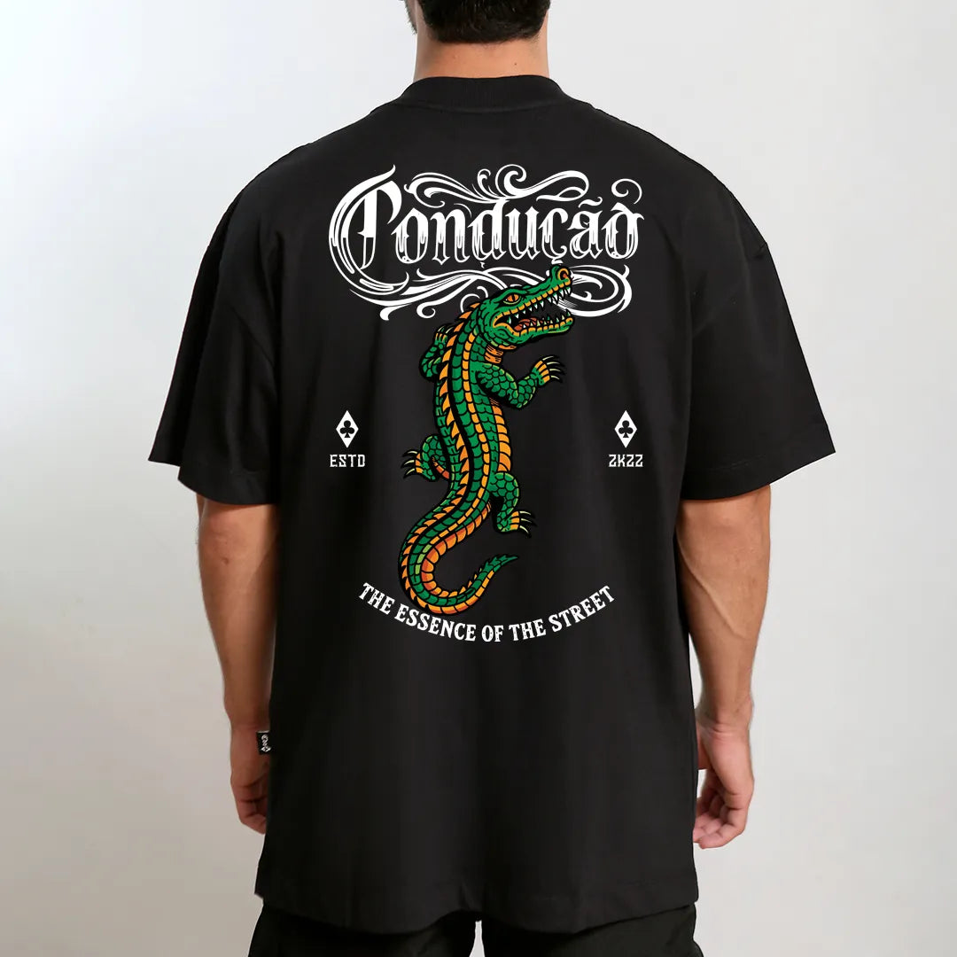 CAMISETA OVERSIZED CROCODILO