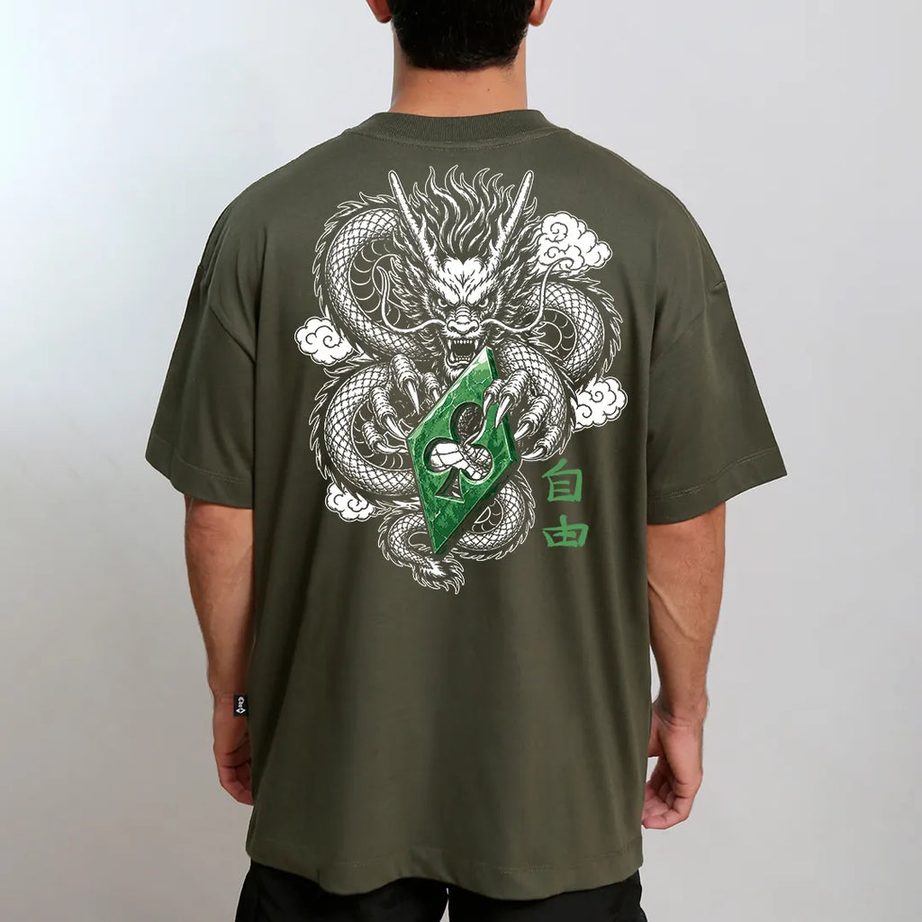 CAMISETA OVERSIZED DRAGÃO