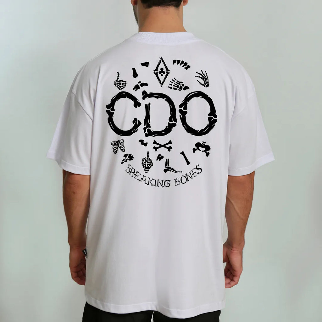 CAMISETA PRETA MANGA CURTA CONDUÇÃO BREAKING BONES